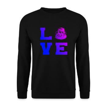 Diving Men's Scuba Diving Scuba Diver - Unisex Sweatshirt - black - Front - Alina (178cm) & Michal (187cm)