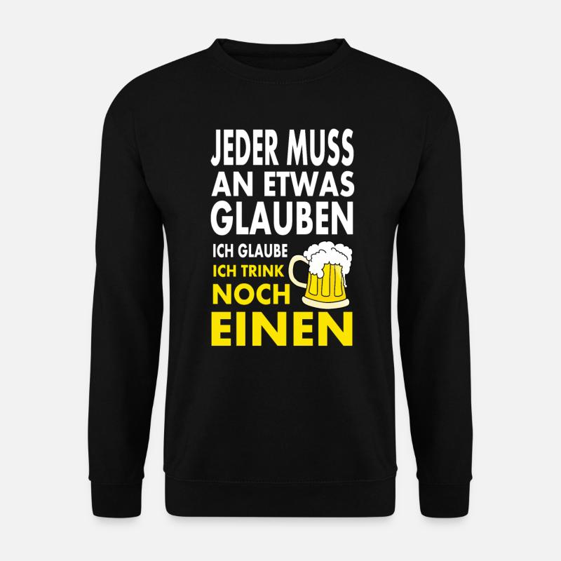 Bier saufen - Unisex Pullover - Schwarz