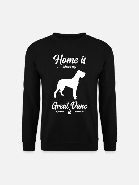 Great Dane - Dog - Unisex Pullover - Schwarz