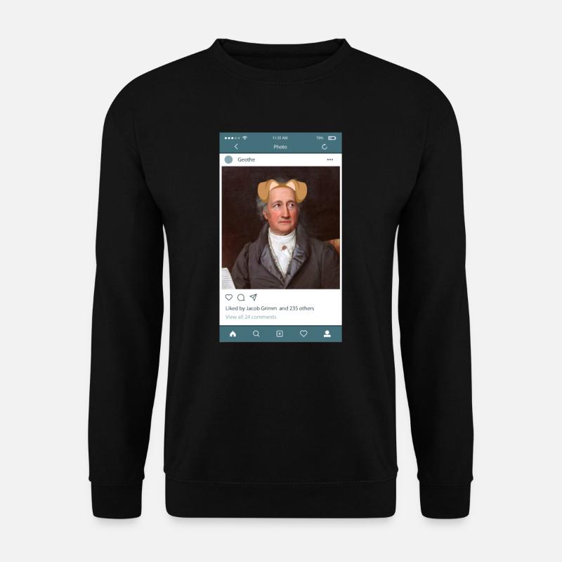 Cool Story "Geothe" - Unisex Pullover - Schwarz