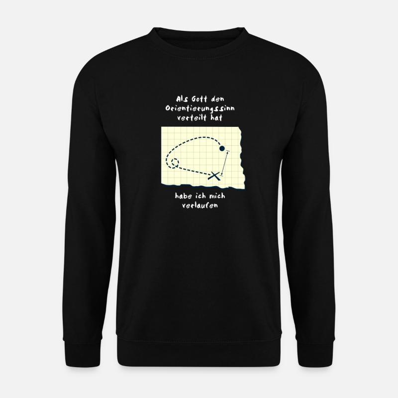 Orientierungssinn - Unisex Pullover - Schwarz