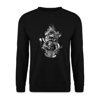 Astronaute sur la mer - Sweat-shirt Unisexe - noir - Devant - Alina (178cm) & Michal (187cm)