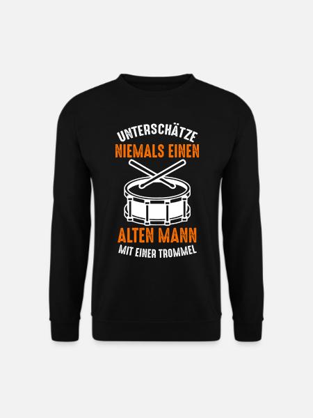 Trommel Drummer Trommeln Drumsticks Rührtrommel - Unisex Pullover - Schwarz