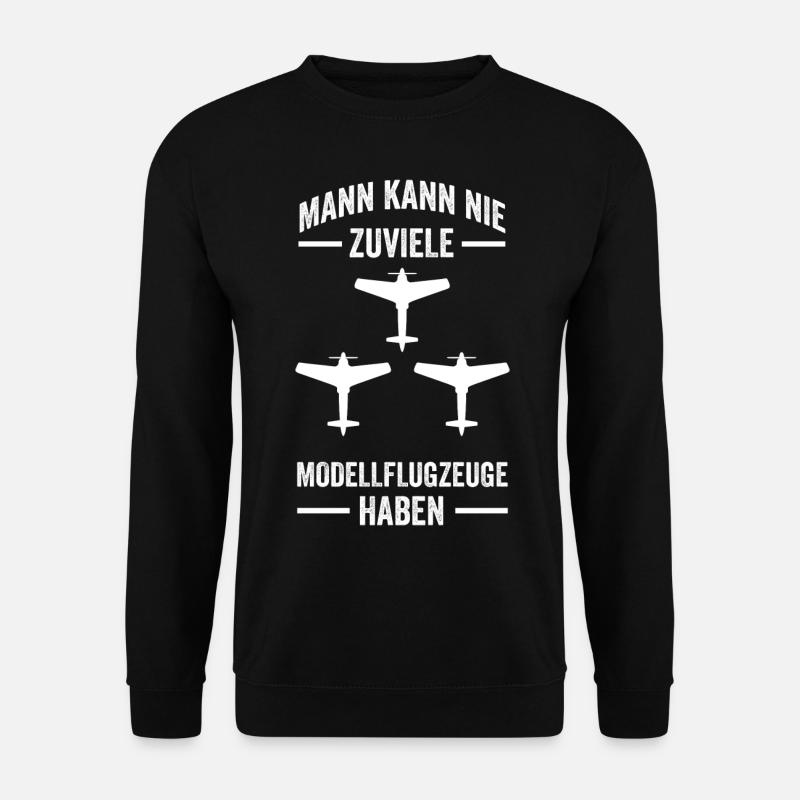 Modellflugzeug Pilot Modellflieger Modellflug Flug - Unisex Pullover - Schwarz