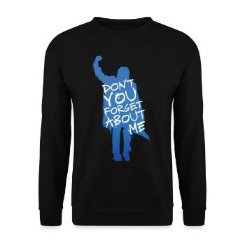 The Breakfast Club Don´t You Forget About Me - Unisex Pullover - Schwarz - Vorne - Alina (178cm) & Michal (187cm)