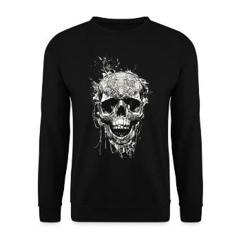 Vikings Rune nordique Vikings Valhalla Vikings - Sweat-shirt Unisexe - noir - Devant - Alina (178cm) & Michal (187cm)