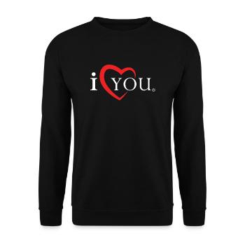 I love You Shade - Unisex Pullover - Schwarz - Vorne - Alina (178cm) & Michal (187cm)