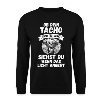 Auto Mechaniker KFZ Mechatroniker Tuner Schrauber - Unisex Pullover - Schwarz - Vorne - Alina (178cm) & Michal (187cm)