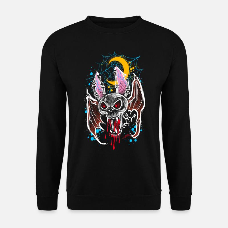 Fledermaus Vampire Gothic - Unisex Pullover - Schwarz