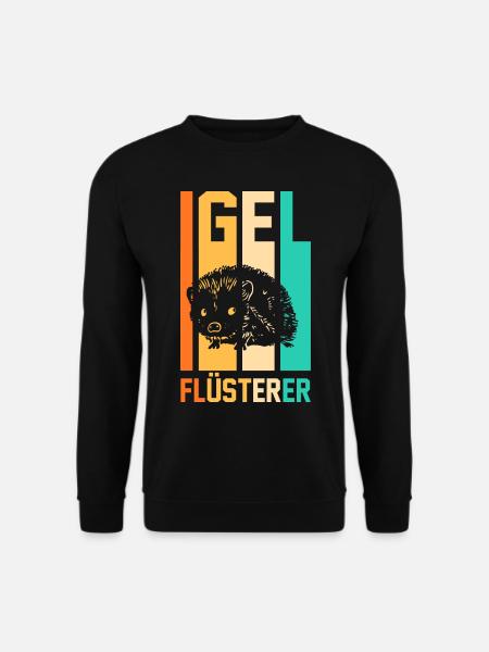 Tiermotiv Igel - Unisex Pullover - Schwarz
