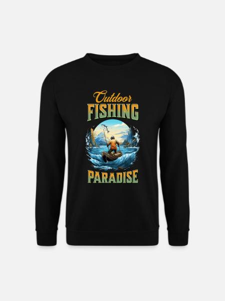 Pêche Pêche Pêche Poisson Carpe Pêche en plein air - Sweat-shirt Unisexe - noir