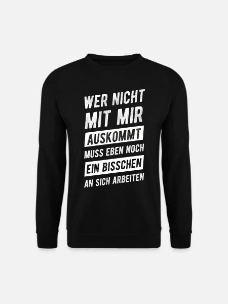 Bürohumor Sarkasmus Ironie Witzige Lustige Sprüche - Unisex Pullover - Schwarz