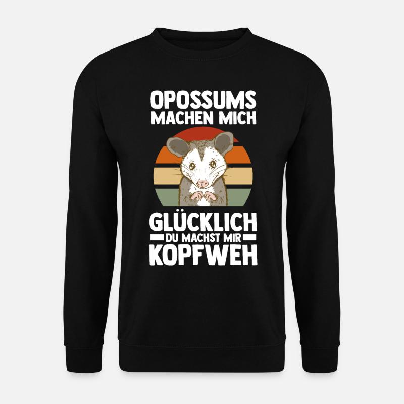 Opossum - Unisex Pullover - Schwarz