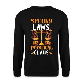 Spooky Laws Mystical Clause Creepy Lawyer Hall - Sweat-shirt Unisexe - noir - Devant - Alina (178cm) & Michal (187cm)