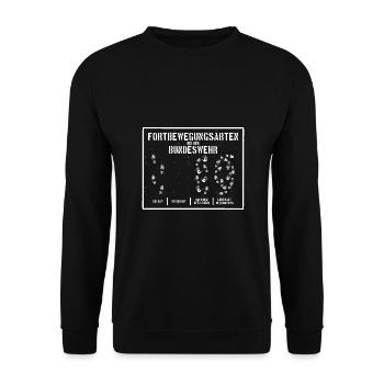 FORTBEWEGUNGSARTEN DER BUNDESWEHR BUND - Unisex Pullover - Schwarz - Vorne - Alina (178cm) & Michal (187cm)