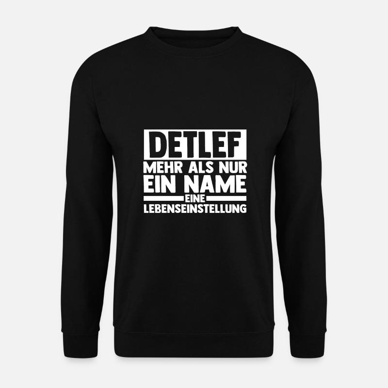 First name Detlef - Unisex Sweatshirt - black