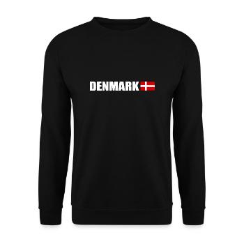 Denmark - Unisex Sweatshirt - black - Front - Alina (178cm) & Michal (187cm)