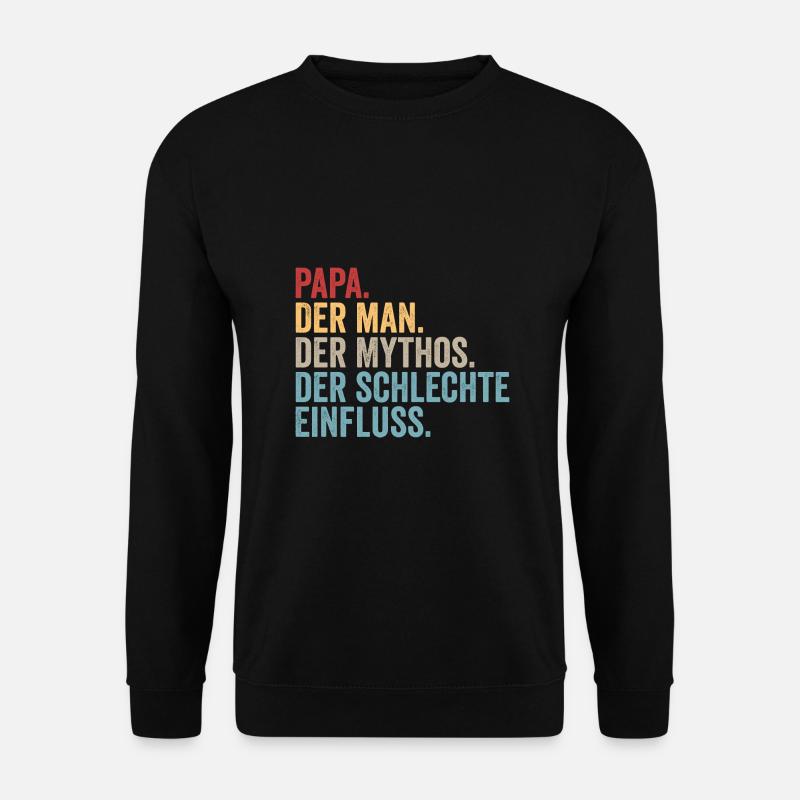 Vater Papa - Unisex Pullover - Schwarz