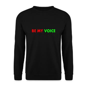 Be our voice - Unisex Sweatshirt - black - Front - Alina (178cm) & Michal (187cm)