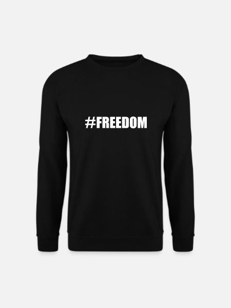 Freedom - Unisex Sweatshirt - black