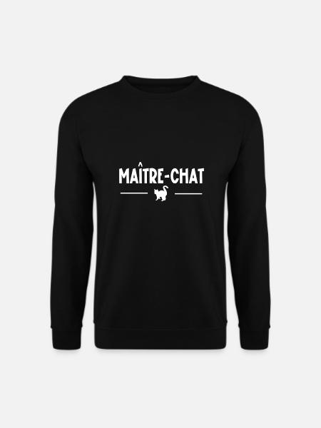maître-chat - Sweat-shirt Unisexe - noir