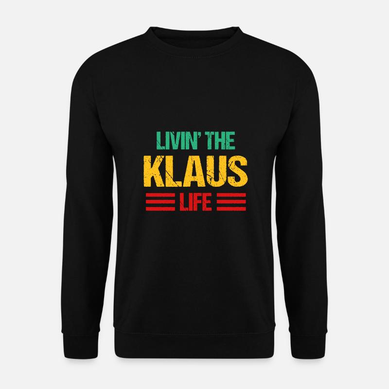Klaus - Unisex Pullover - Schwarz