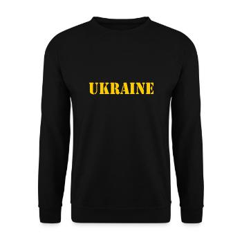Ukraine - Sweat-shirt Unisexe - noir - Devant - Alina (178cm) & Michal (187cm)