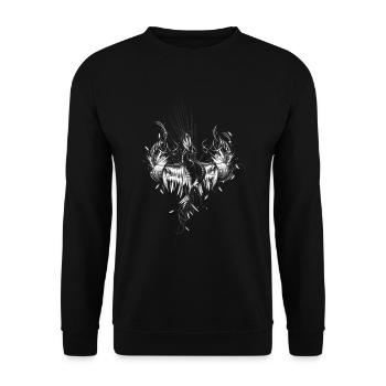 Phoenix des cendres - Sweat-shirt Unisexe - noir - Devant - Alina (178cm) & Michal (187cm)
