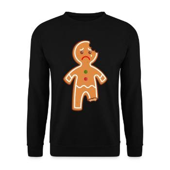 Gingerbread Man Gingerbread Man Gingerbread Mi Mi Mi - Unisex Sweatshirt - black - Front - Alina (178cm) & Michal (187cm)