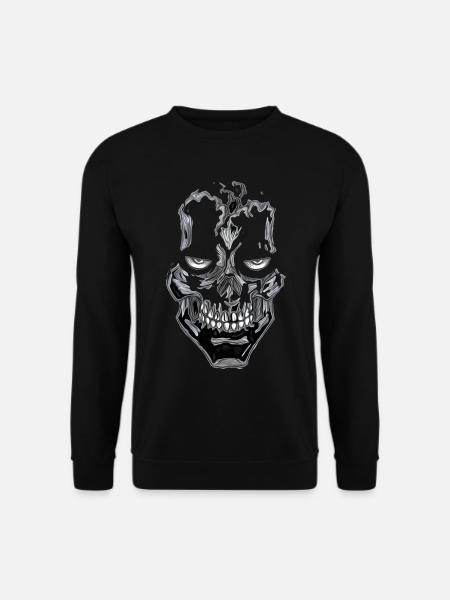 Skull Shine Gothic Skull - Unisex Sweatshirt - black