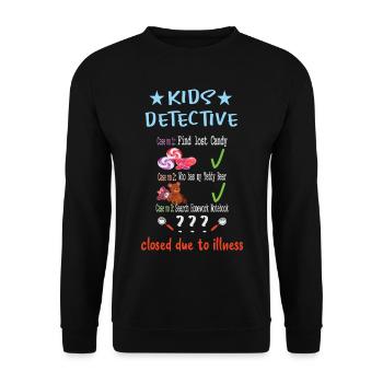 Children's Detective - Unisex Sweatshirt - black - Front - Alina (178cm) & Michal (187cm)