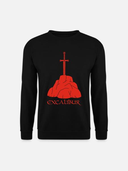 The Excalibur Sword (Red) - Unisex Sweatshirt - black