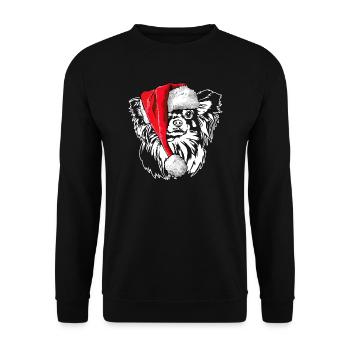 Santa Chihuahua Christmas Dogs Dog Wilsigns - Unisex Sweatshirt - black - Front - Alina (178cm) & Michal (187cm)