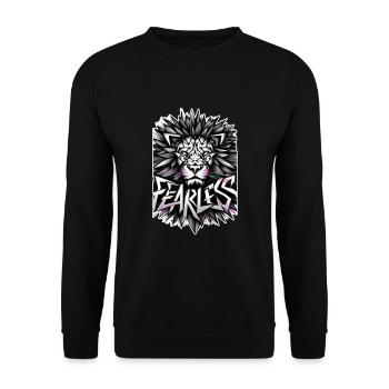 Fearless Boys - Unisex Sweatshirt - black - Front - Alina (178cm) & Michal (187cm)