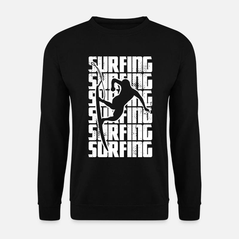 Surfen - Unisex Pullover - Schwarz