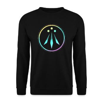 Awen - Unisex Sweatshirt - black - Front - Alina (178cm) & Michal (187cm)