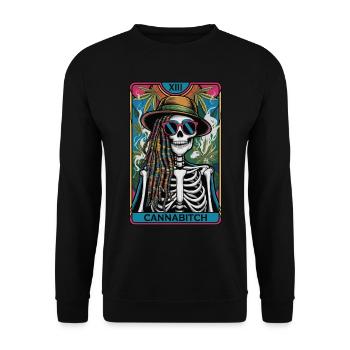 Tarotkarte - Unisex Pullover - Schwarz - Vorne - Alina (178cm) & Michal (187cm)