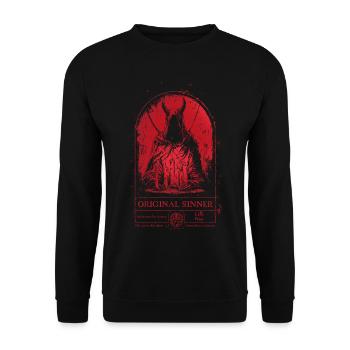 Original Sinner - Unisex Sweatshirt - black - Front - Alina (178cm) & Michal (187cm)