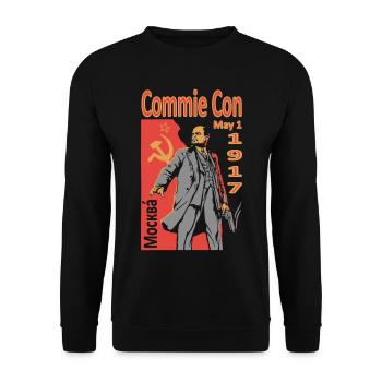 CommieCon1917 - Sweat-shirt Unisexe - noir - Devant - Alina (178cm) & Michal (187cm)