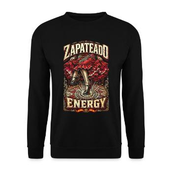 Flamenco Zapateado Energy - Sweat-shirt Unisexe - noir - Devant - Alina (178cm) & Michal (187cm)