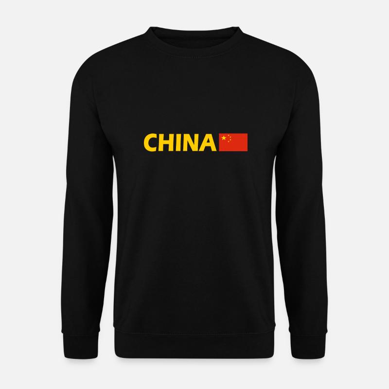 China - Unisex Pullover - Schwarz