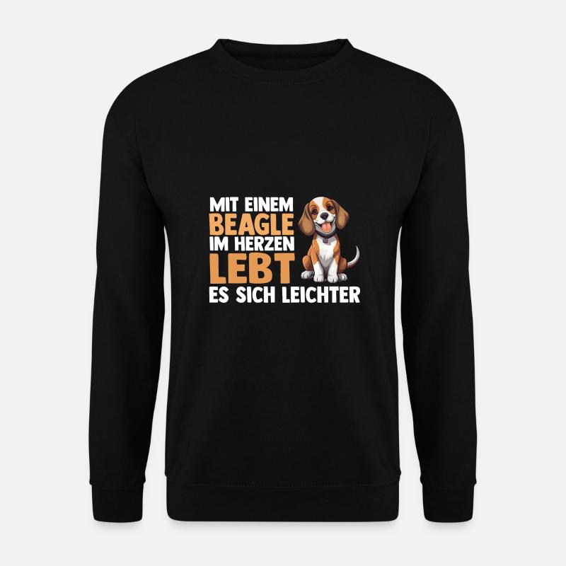 Hund Beagle - Unisex Pullover - Schwarz