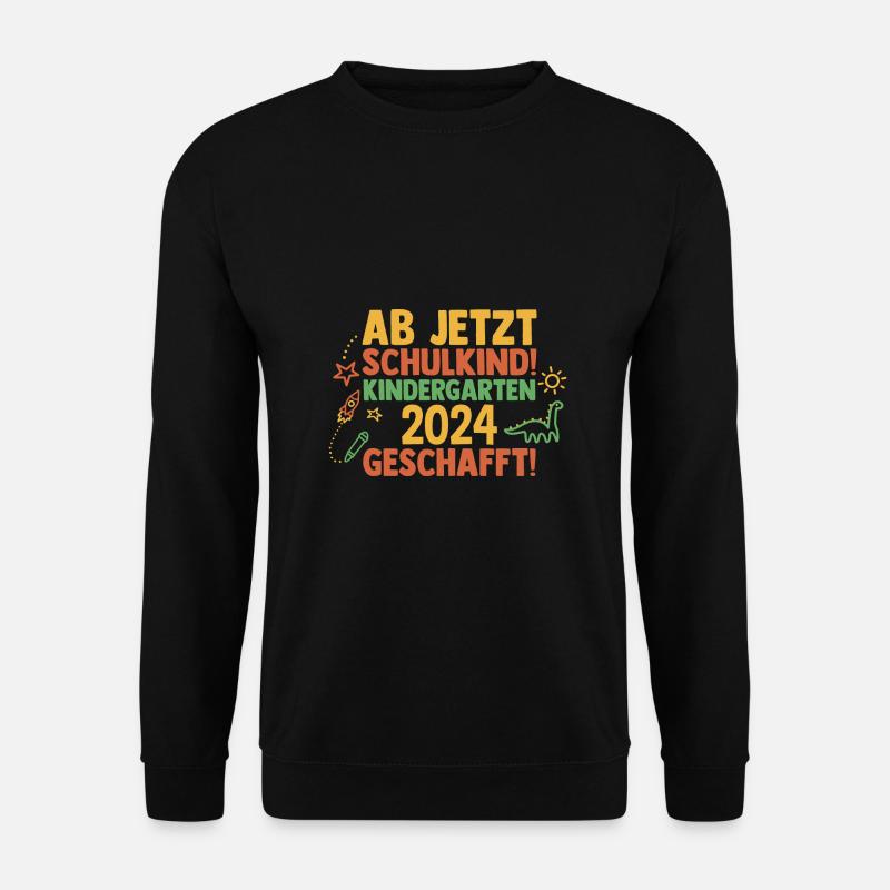 8 Klasse Schulkind Schulanfang Kindergarten Kita E - Unisex Pullover - Schwarz