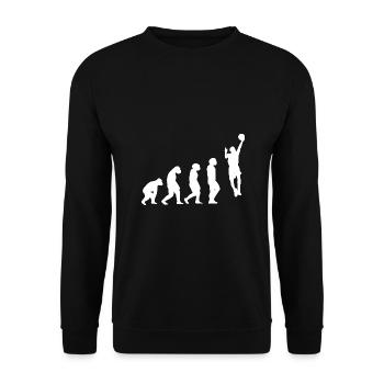 Basketball Players Evolution Basketball - Unisex Sweatshirt - black - Front - Alina (178cm) & Michal (187cm)