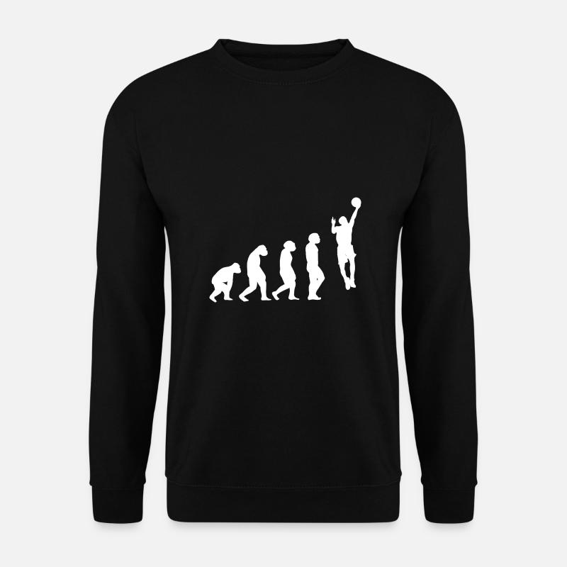 Basketballspieler Evolution Basketball - Unisex Pullover - Schwarz
