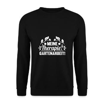 Gardener Hobby Gardener Garden - Unisex Sweatshirt - black - Front - Alina (178cm) & Michal (187cm)