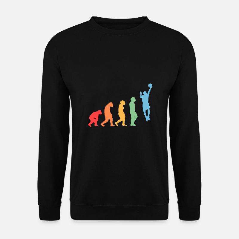 Basketballspieler Evolution Basketball - Unisex Pullover - Schwarz