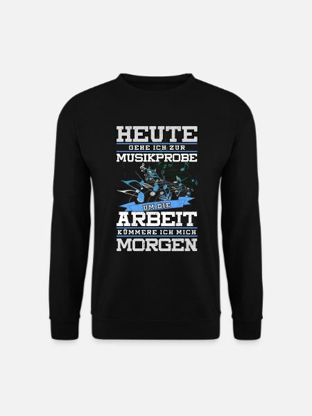 Blaskapelle Blasmusik Noten Shirt Geschenk - Unisex Pullover - Schwarz