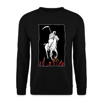 Hölle - Unisex Pullover - Schwarz - Vorne - Alina (178cm) & Michal (187cm)