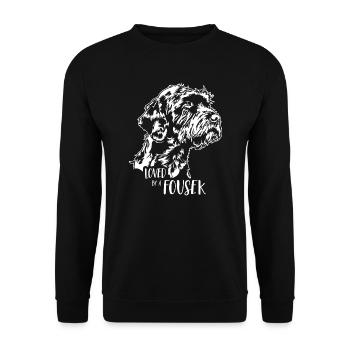 Cesky Fousek Aimé par un chien Fousek Wilsigns - Sweat-shirt Unisexe - noir - Devant - Alina (178cm) & Michal (187cm)